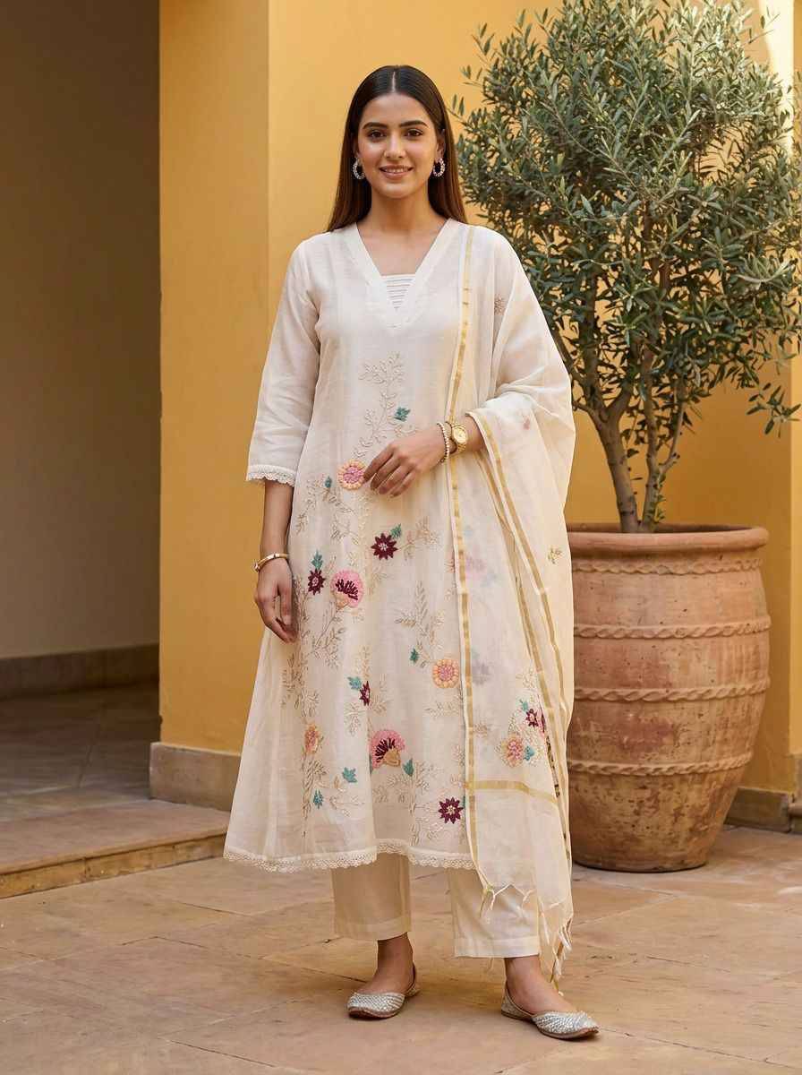 K 936 By Fashid  01 to 02 Series Designer Collection Beautiful Stylish Fancy Colorful Party Wear & Occasional Wear Pure Mul chanderi Embroidery Kurtis At Wholesale Price